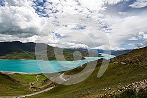 YamdrokTso, Tibet, China photo